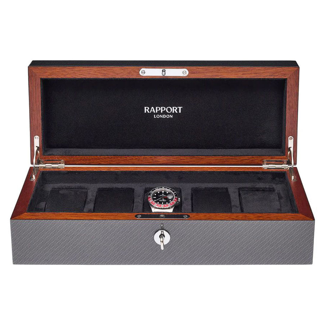Carbon Fibre 5 Watch Box