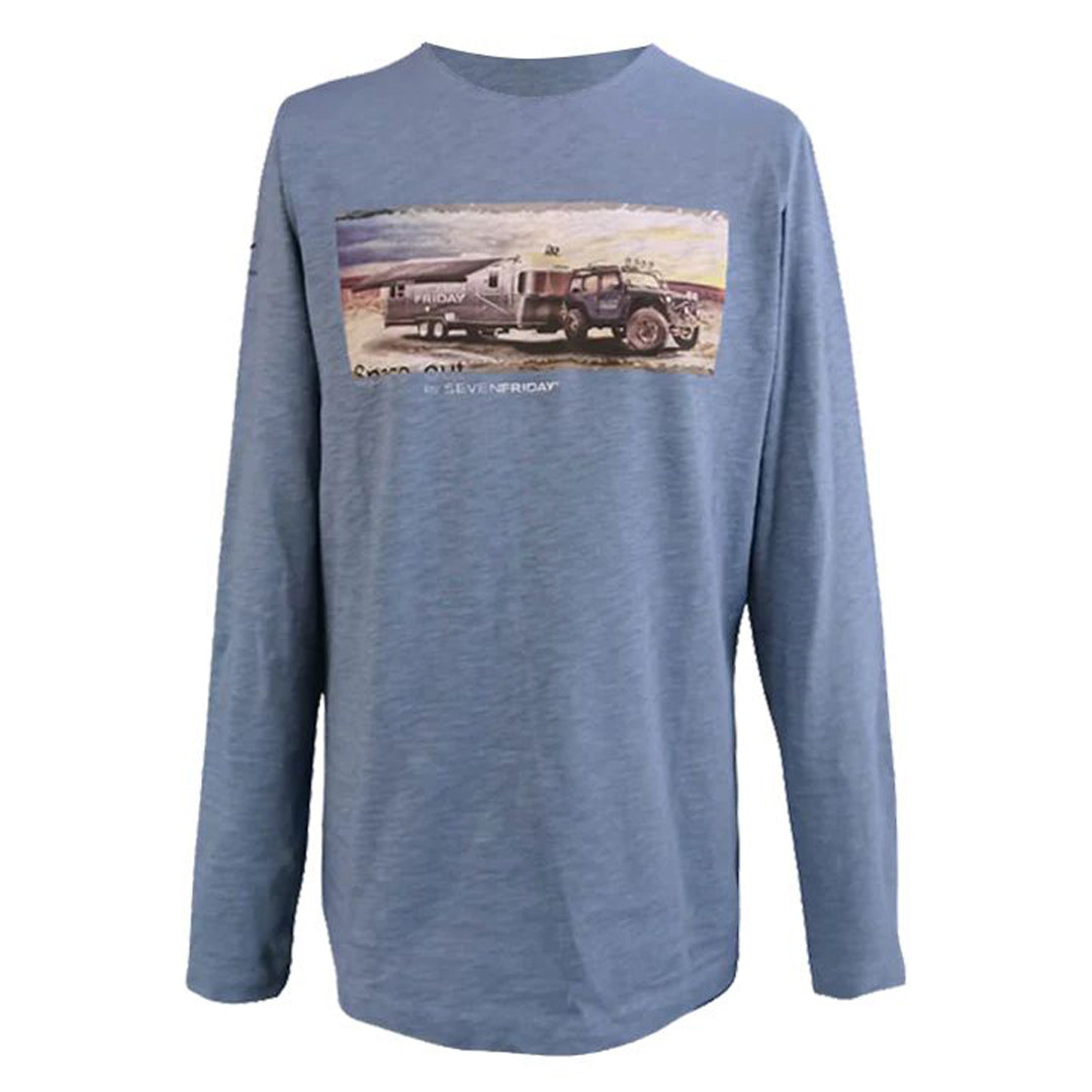 Tee Shirt, Long Sleeve Blue