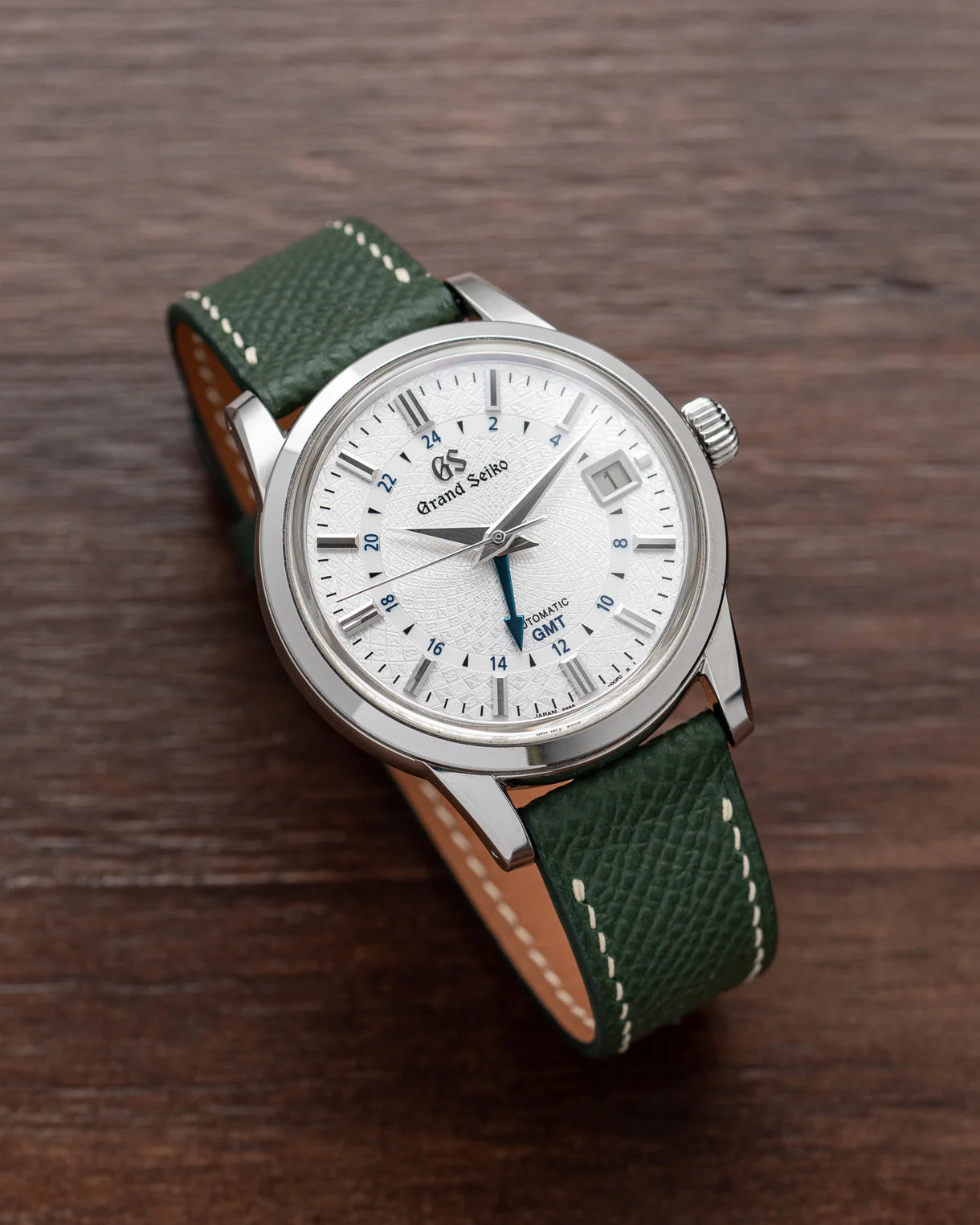 Hunter Green Epsom Slim Strap