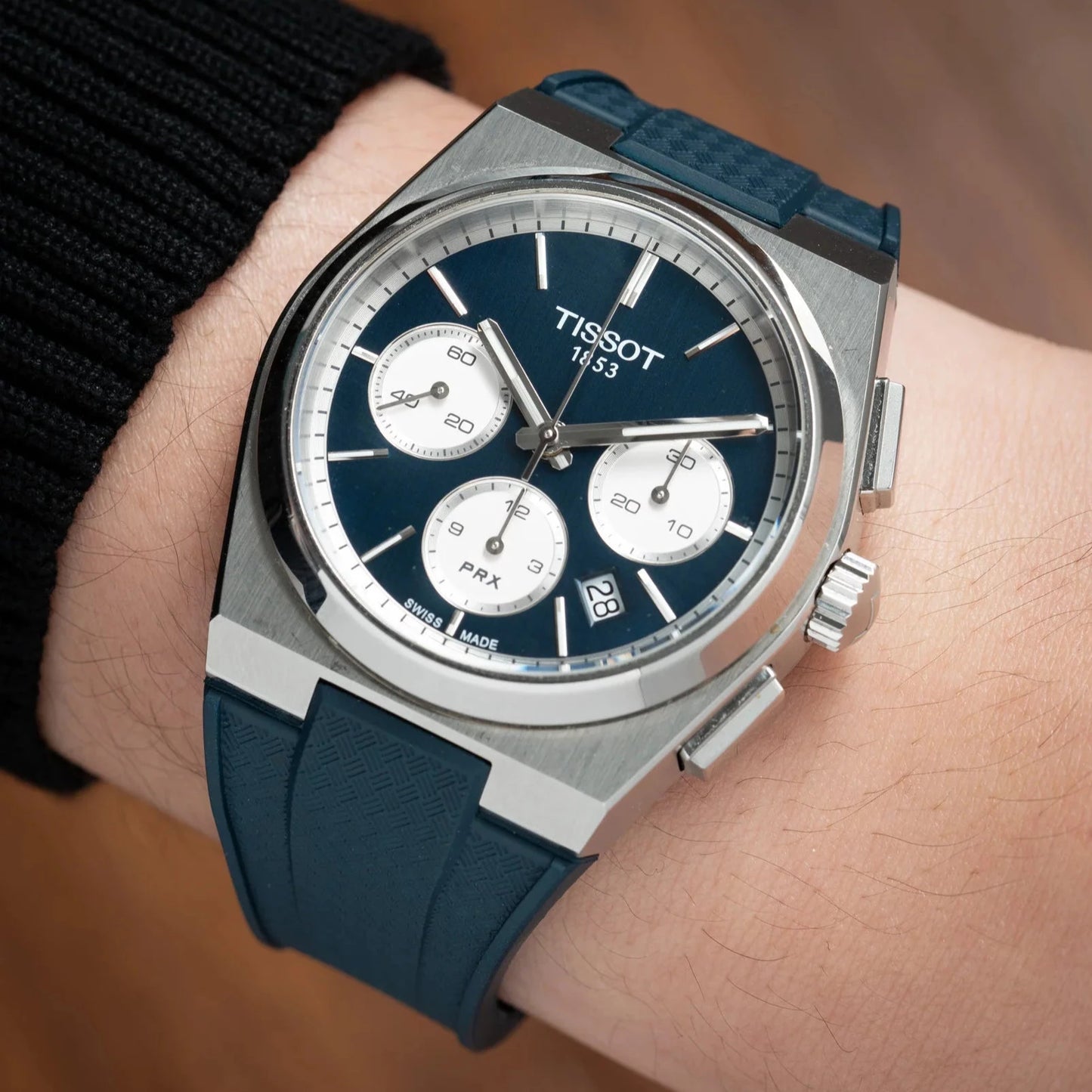 Tissot PRX Chronograph CTS Rubber Strap
