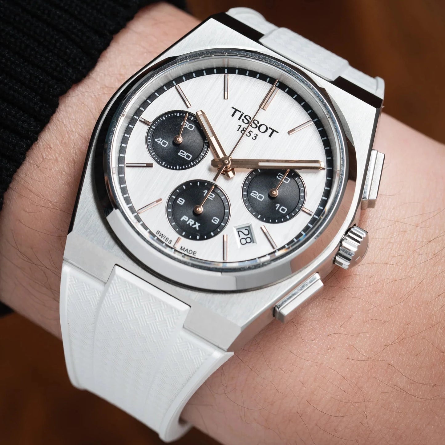 Tissot PRX Chronograph CTS Rubber Strap