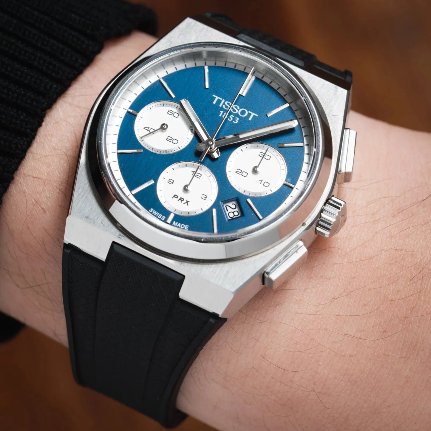 Tissot PRX Chronograph CTS Rubber Strap