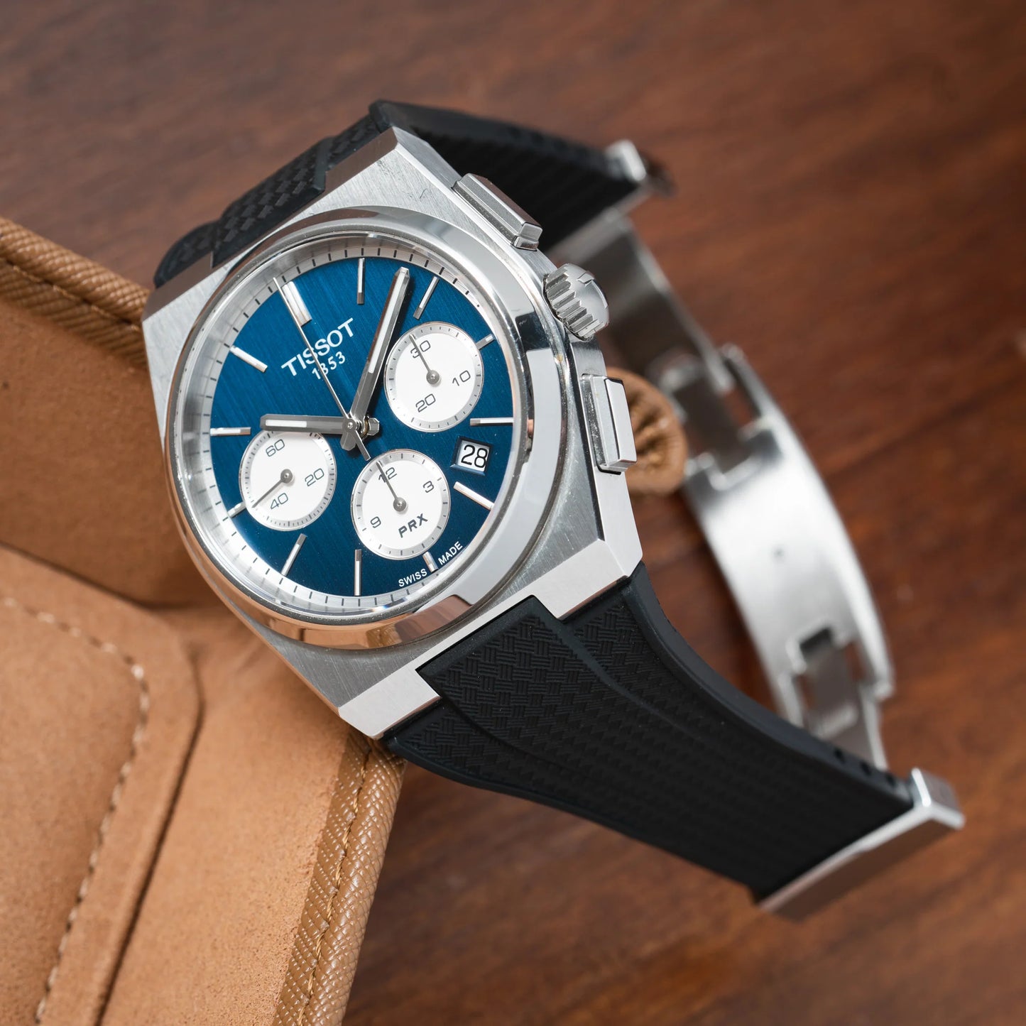 Tissot PRX Chronograph CTS Rubber Strap