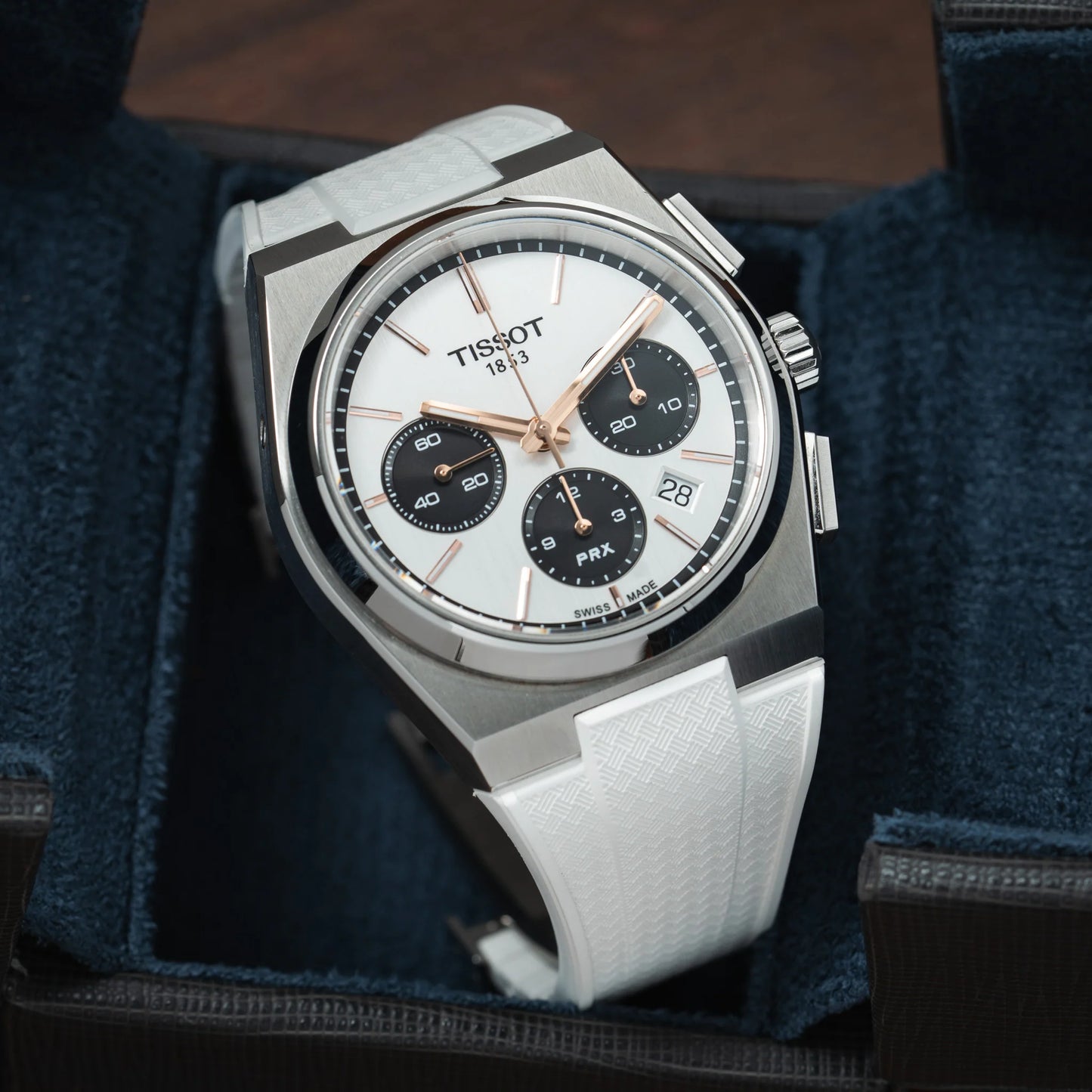 Tissot PRX Chronograph CTS Rubber Strap