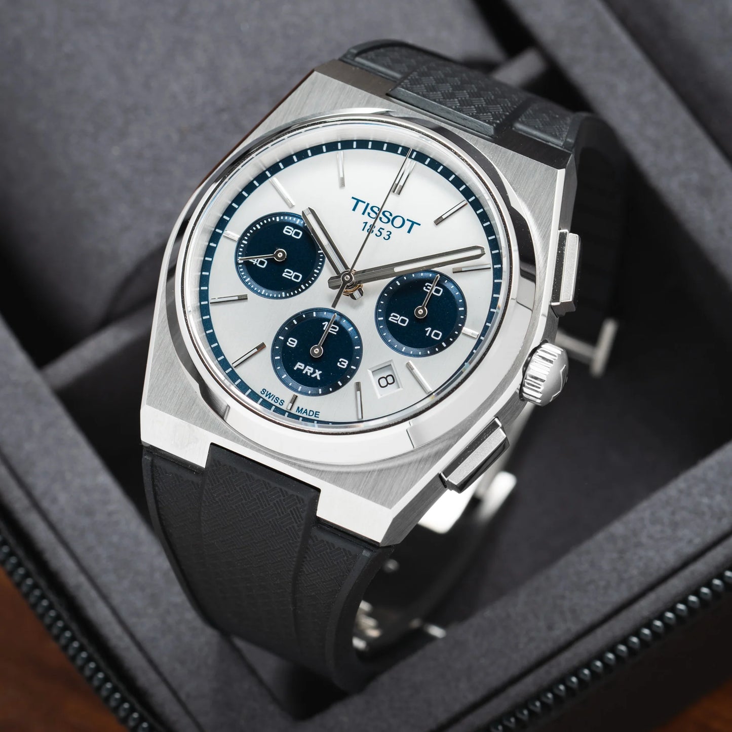 Tissot PRX Chronograph CTS Rubber Strap