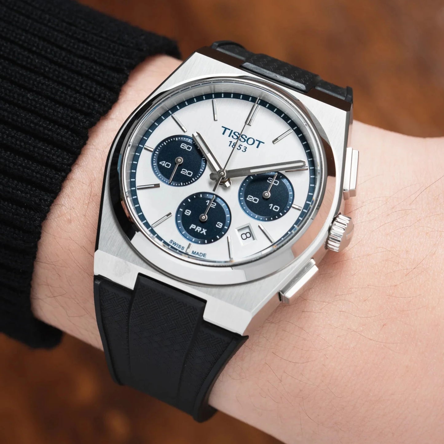 Tissot PRX Chronograph CTS Rubber Strap