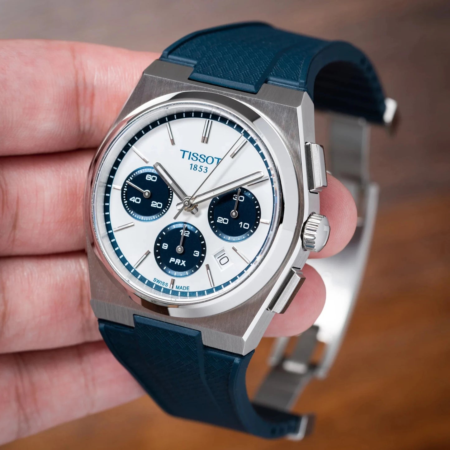Tissot PRX Chronograph CTS Rubber Strap
