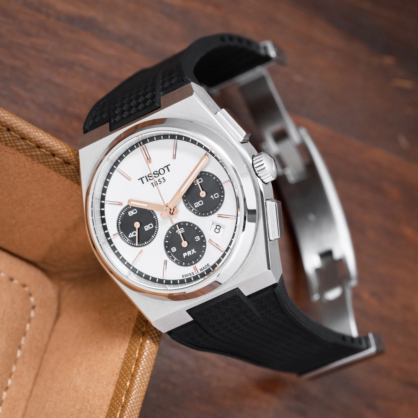 Tissot PRX Chronograph CTS Rubber Strap