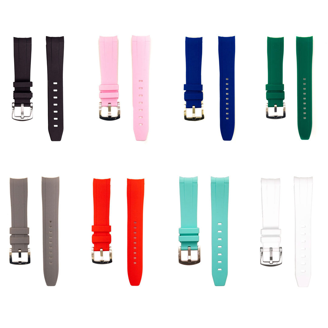 20mm - Curved Rubber Strap