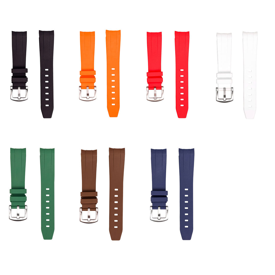 21mm - Curved Rubber Strap