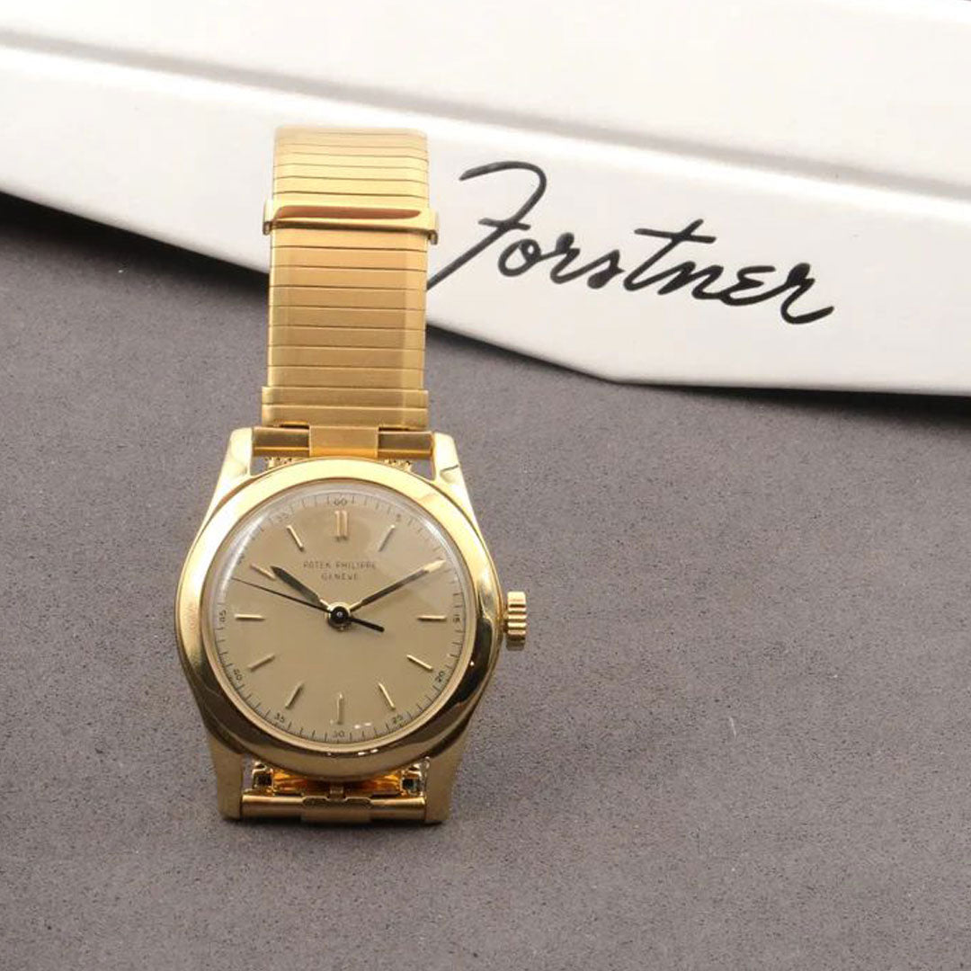Gold Plated Forstner Komfit Military Type Thin as a Dime