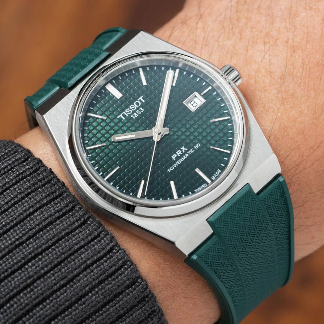Tissot PRX Chronograph CTS Rubber Strap