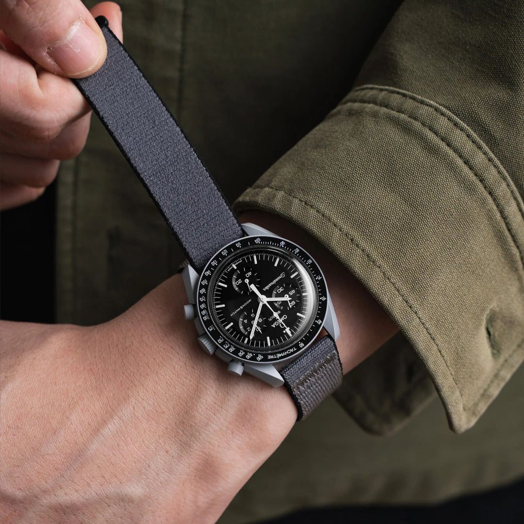 ديلكرو رمادي/أسود