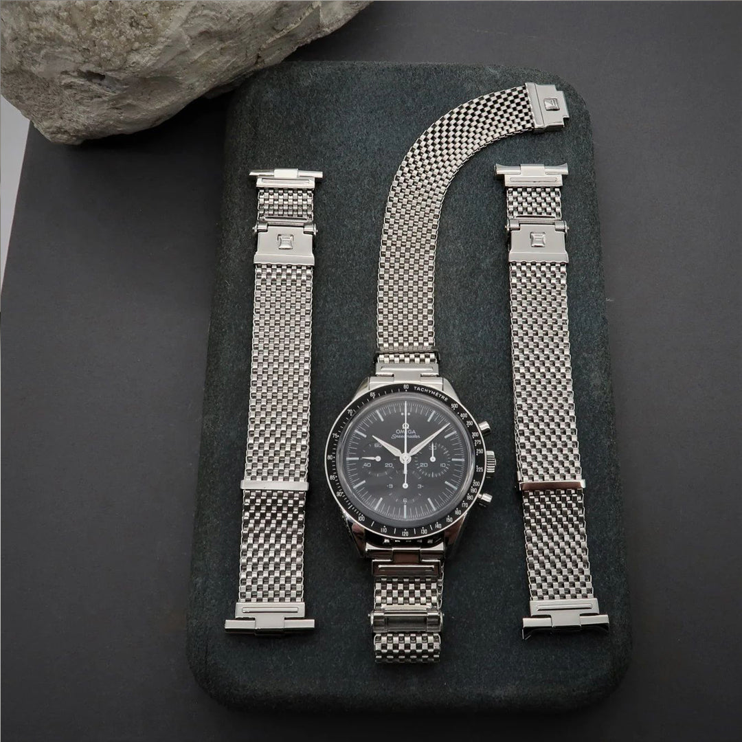 Forstner Komfit JB Mesh Watch Bracelet - Straight Ends