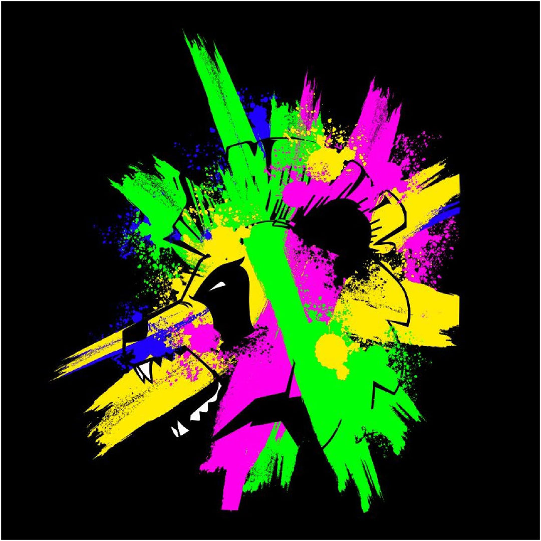 Punk Panda By Rocketbyz T-shirt Black