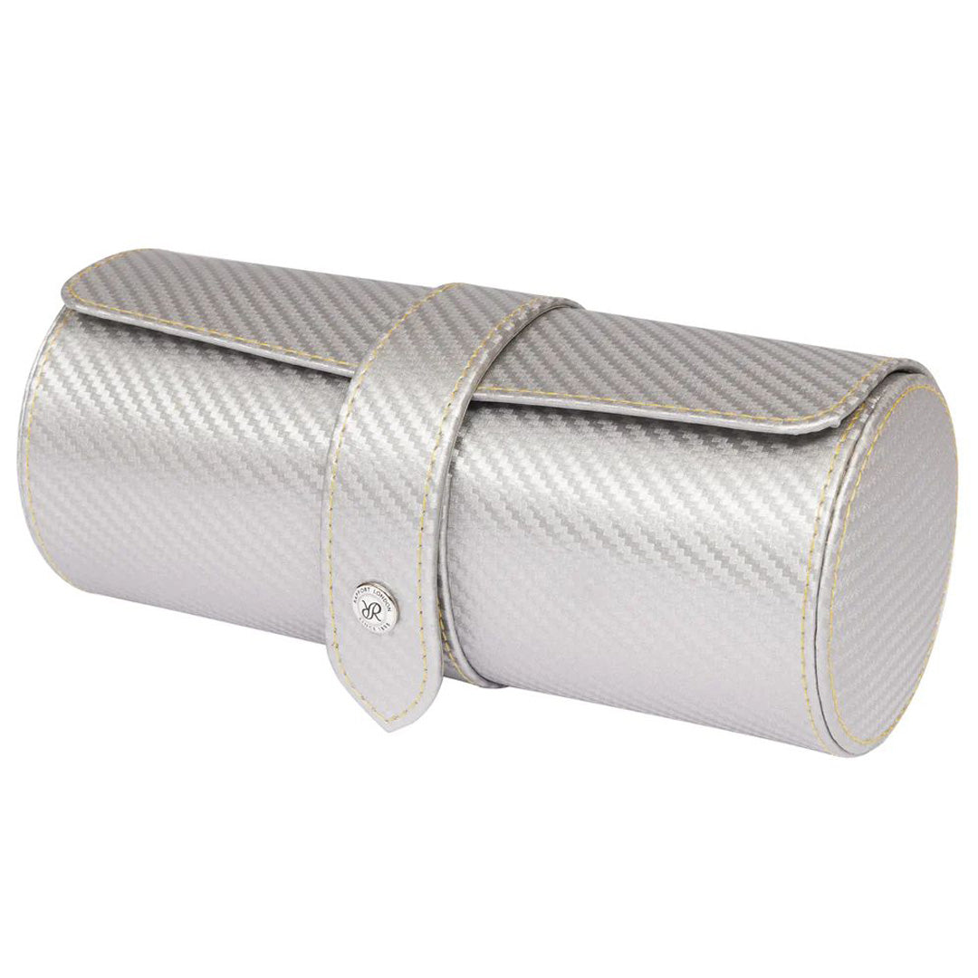 Carbon 3 Watch Roll - Silver