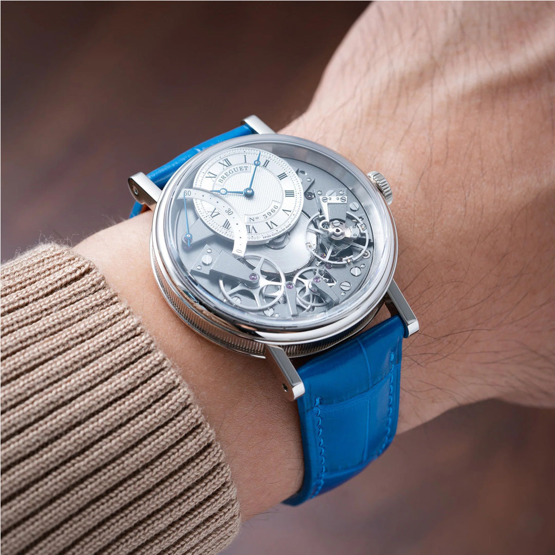 Matte Ocean Blue Alligator Signature Strap
