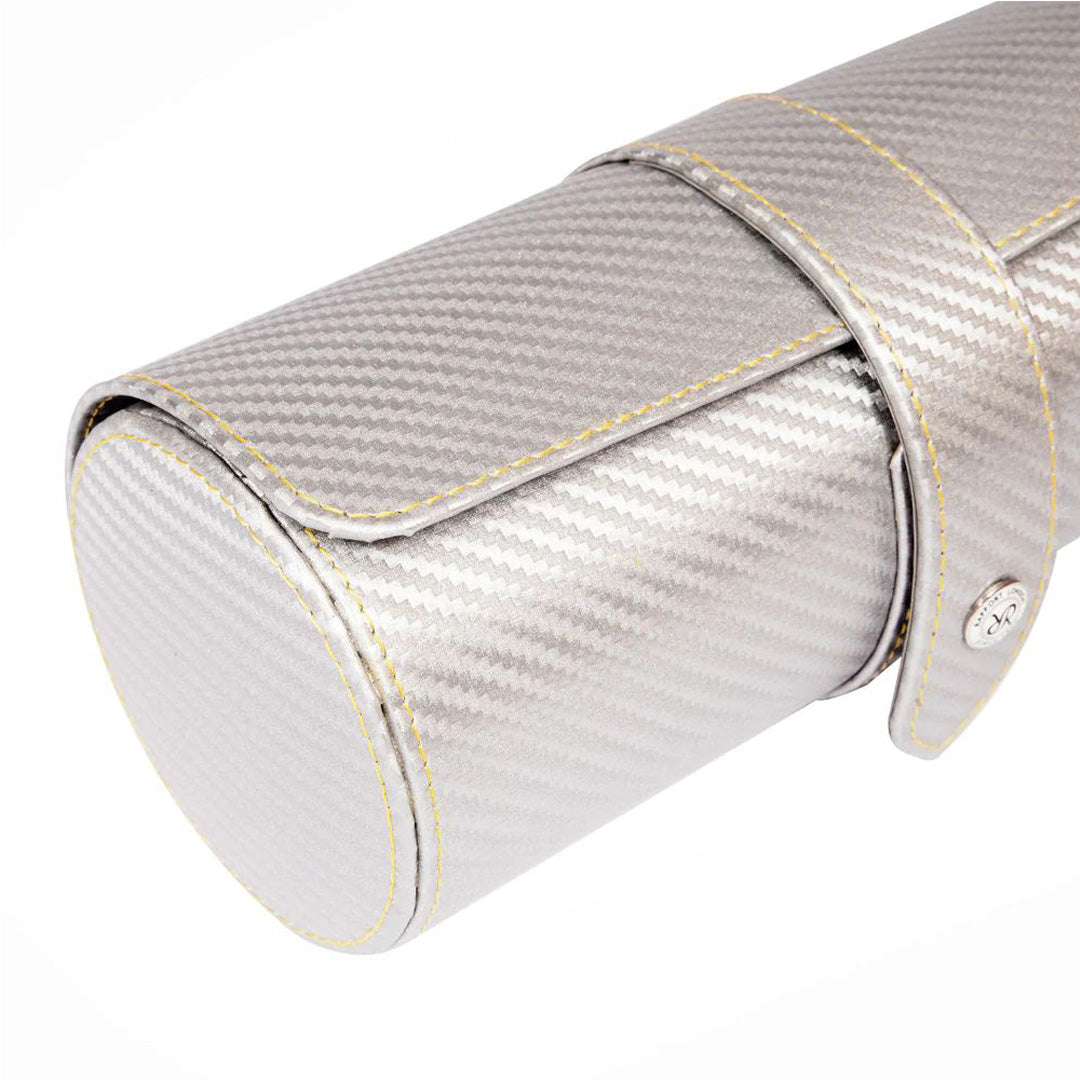 Carbon 3 Watch Roll - Silver
