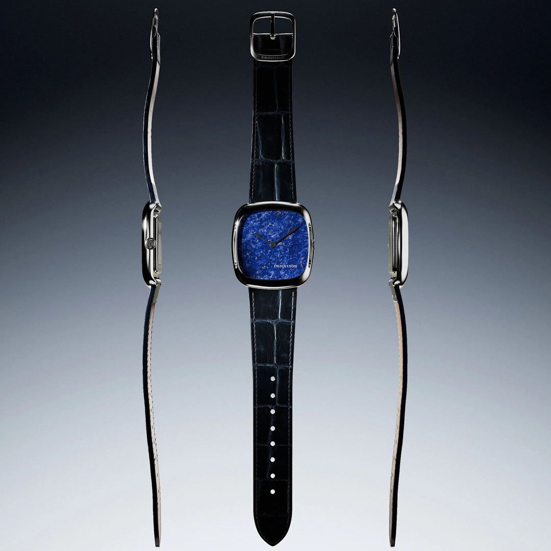 Natural Stone Lapis Lazuli in Steel