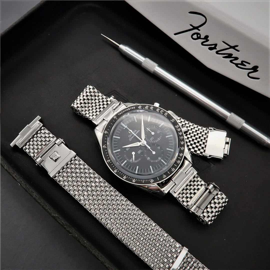 Forstner Komfit JB Mesh Watch Bracelet - Straight Ends
