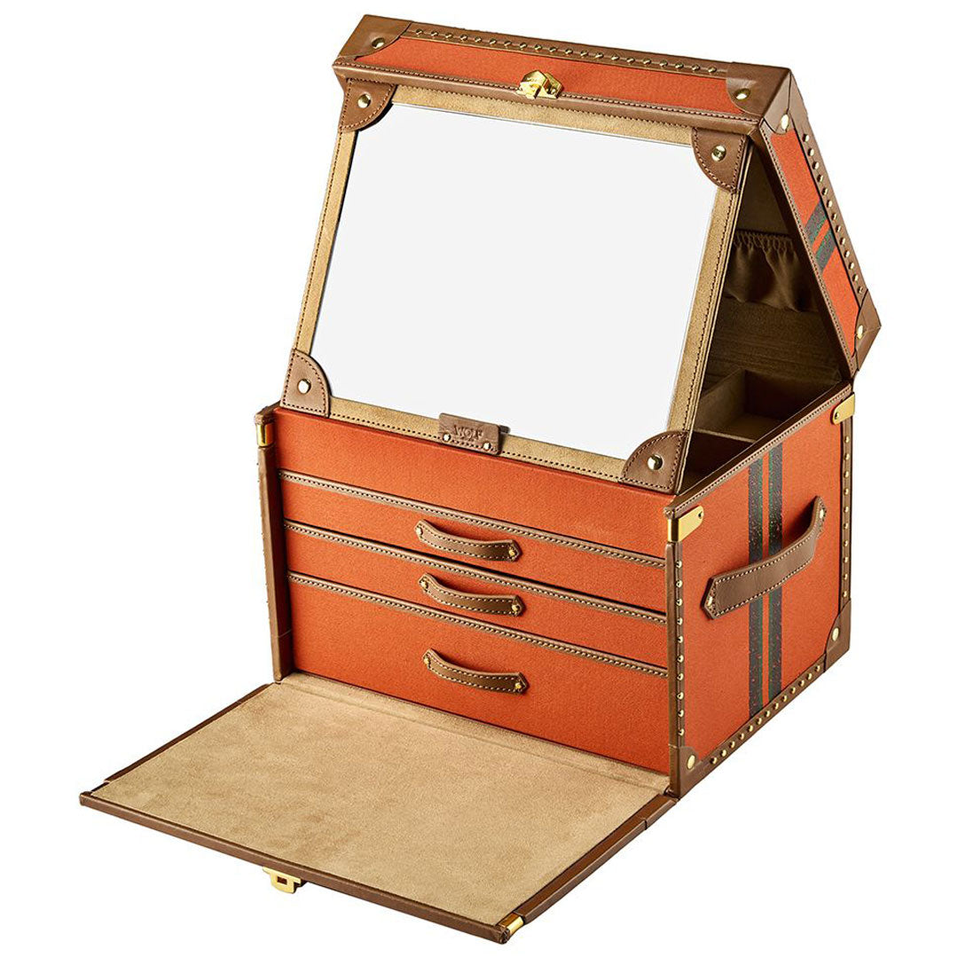 Ida Trunk Jewellery Box - Orange