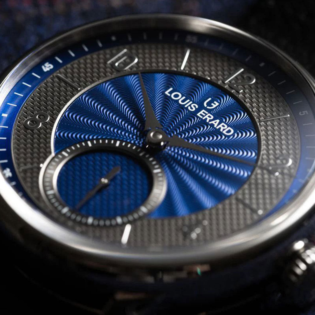 Petite Seconde Guilloché Anthracite Blue