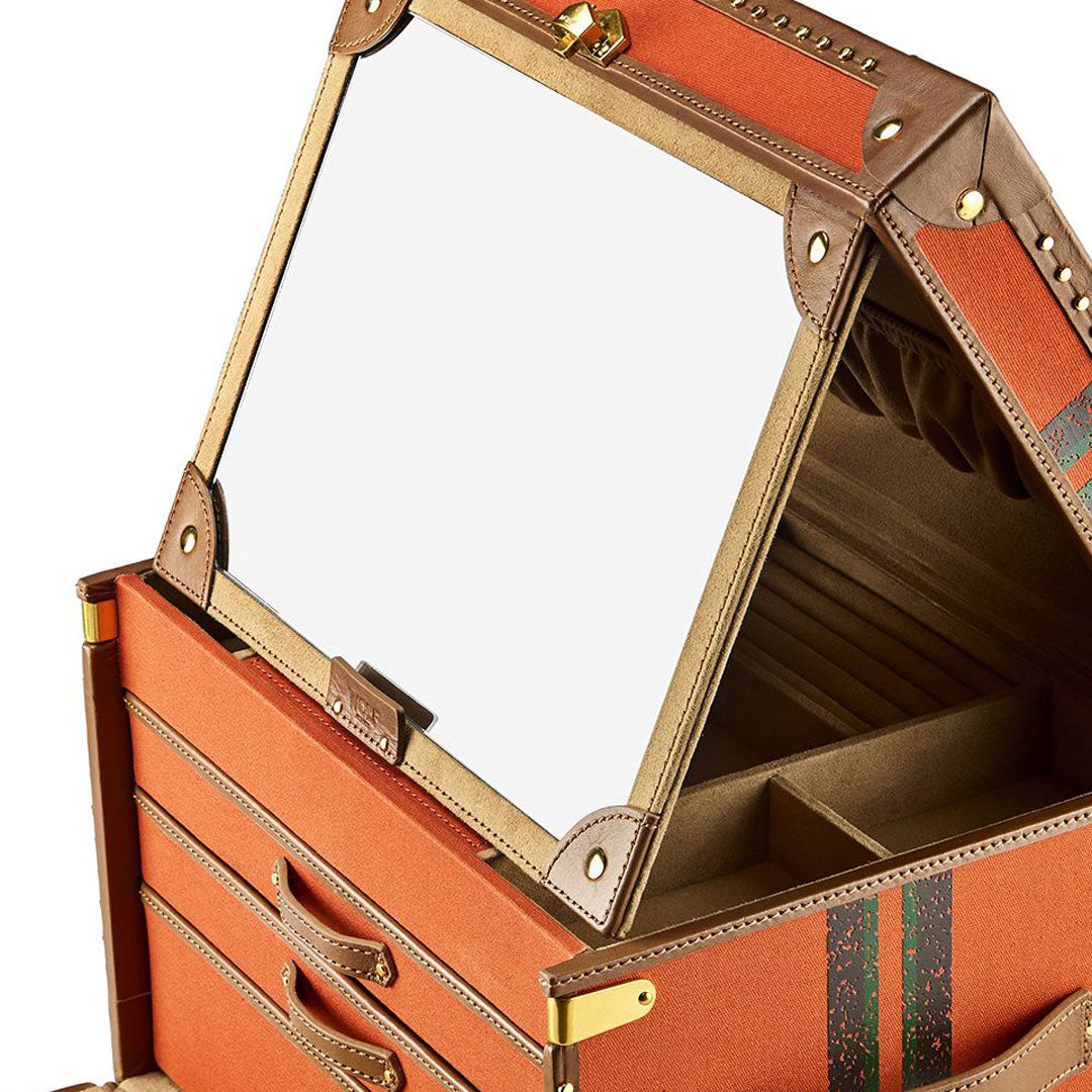 Ida Trunk Jewellery Box - Orange