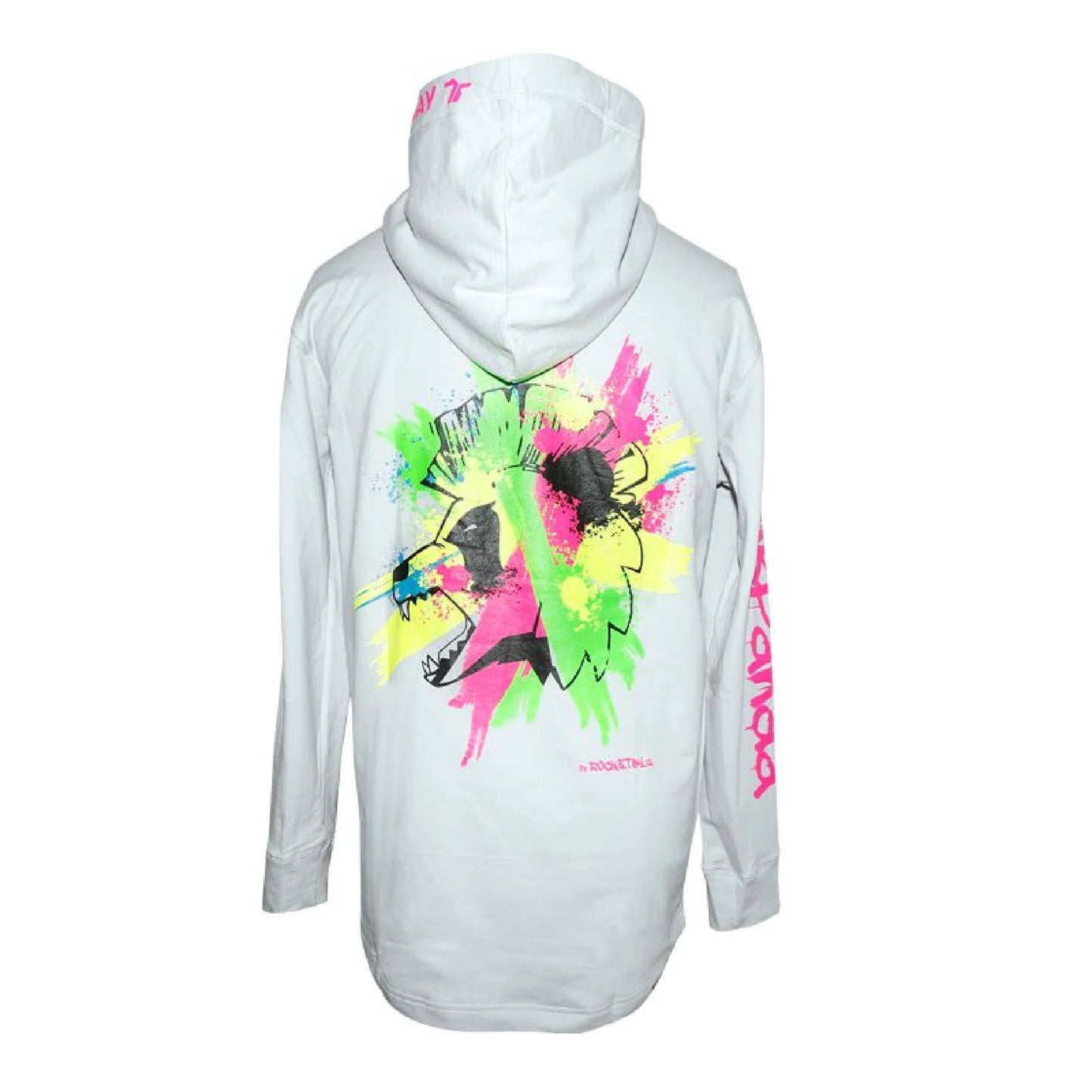 Punk Panda By Rocketbyz Hoodie Grey
