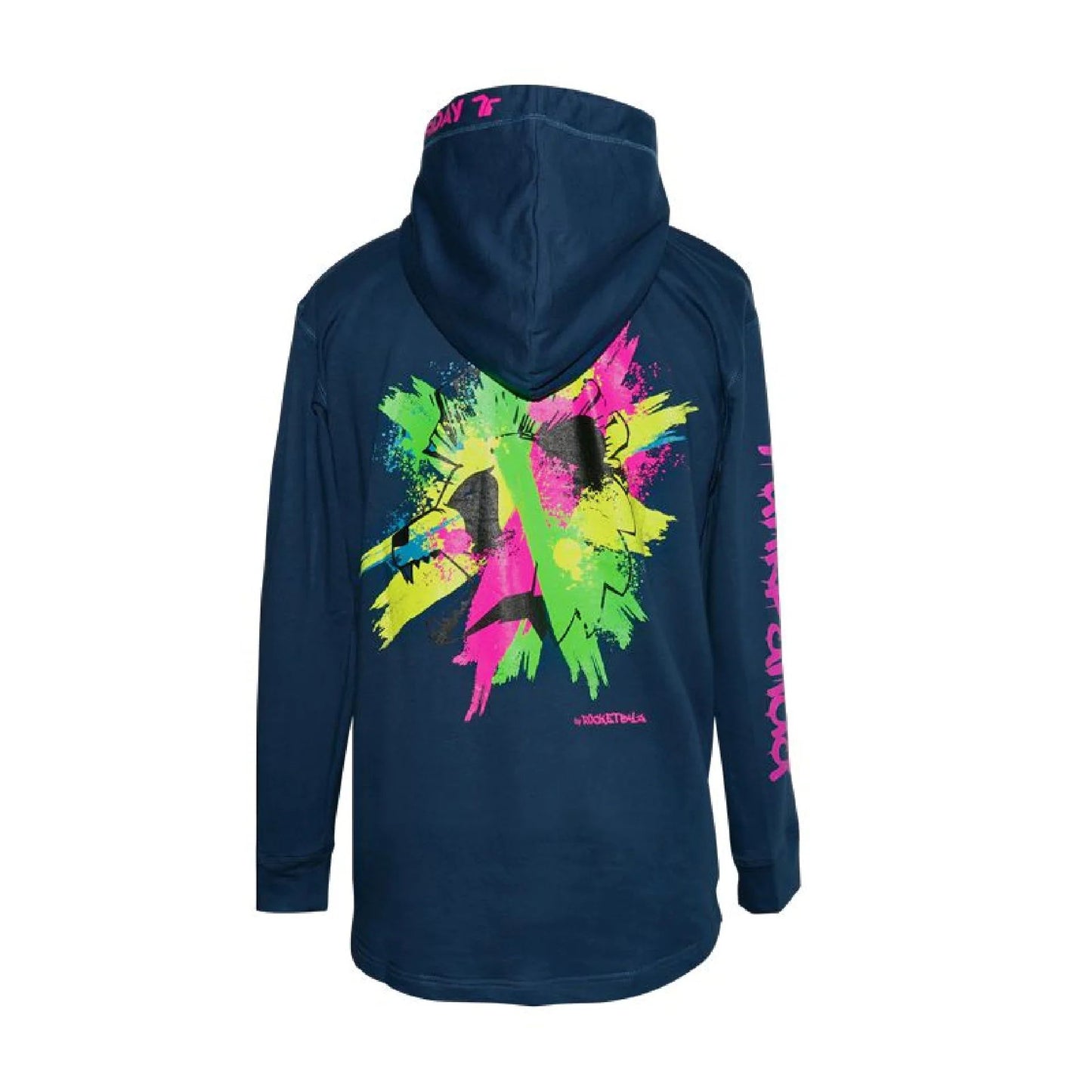 Punk Panda By Rocketbyz Hoodie Petrol Blue