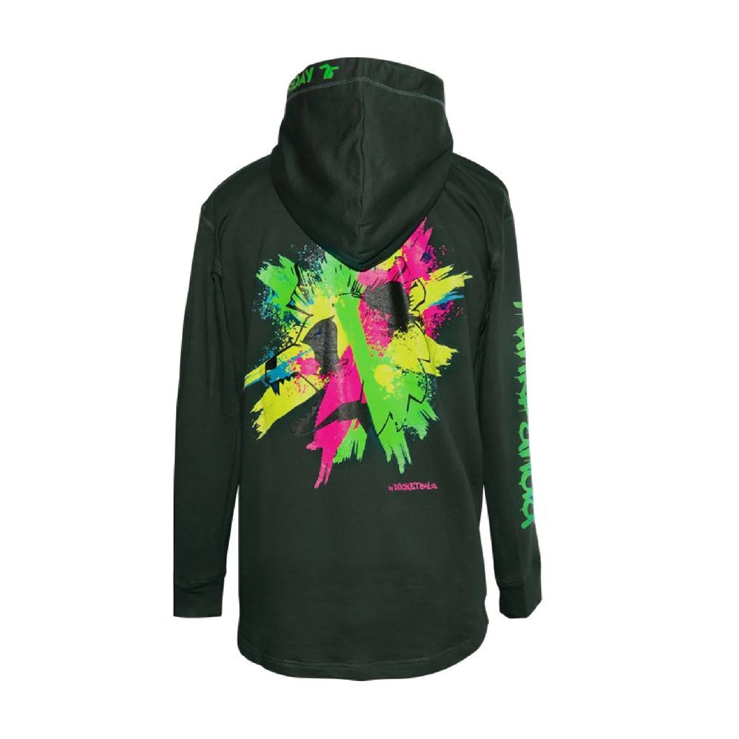 Punk Panda By Rocketbyz Hoodie Dark Green