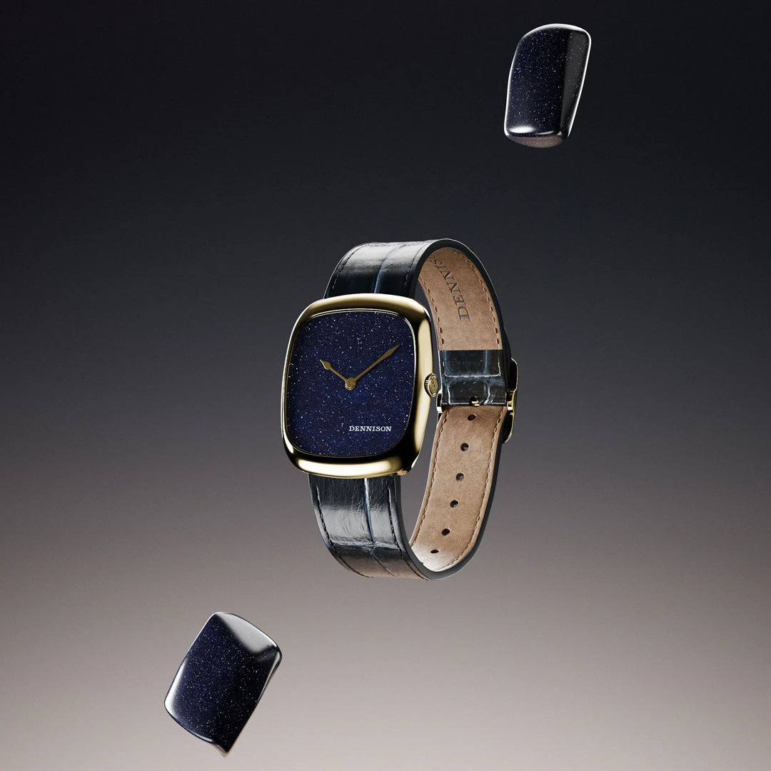 Midnight Aventurine in Gold