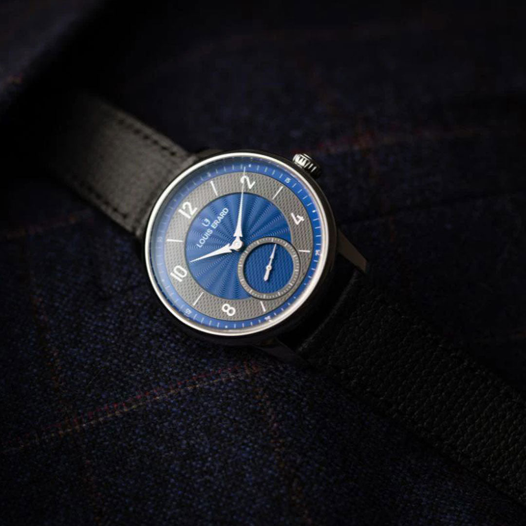 Petite Seconde Guilloché Anthracite Blue