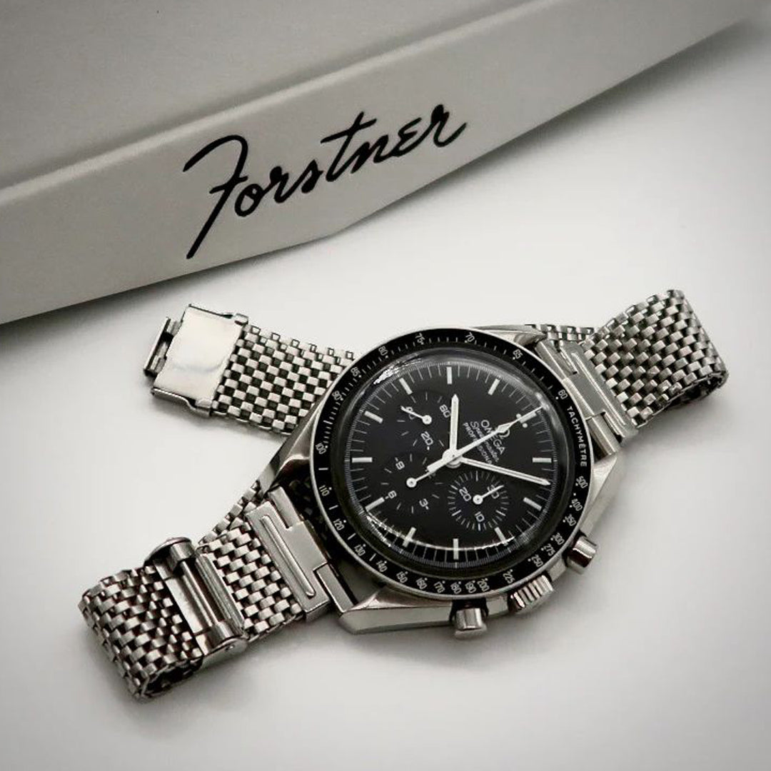 Forstner Komfit JB Mesh Watch Bracelet - Straight Ends