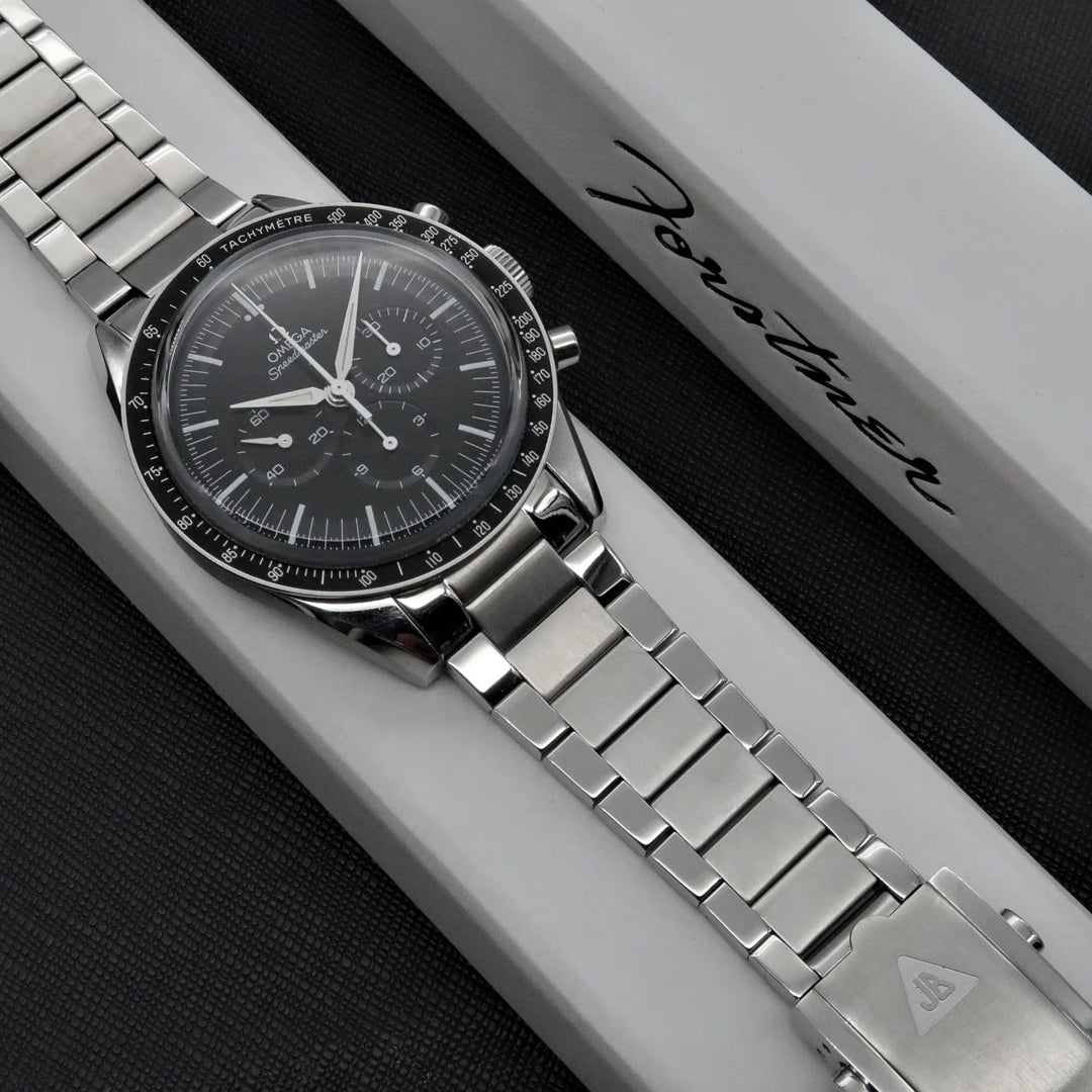 Contemporary Flat Link Bracelet - Omega Speedmaster (Polished/Brushed)