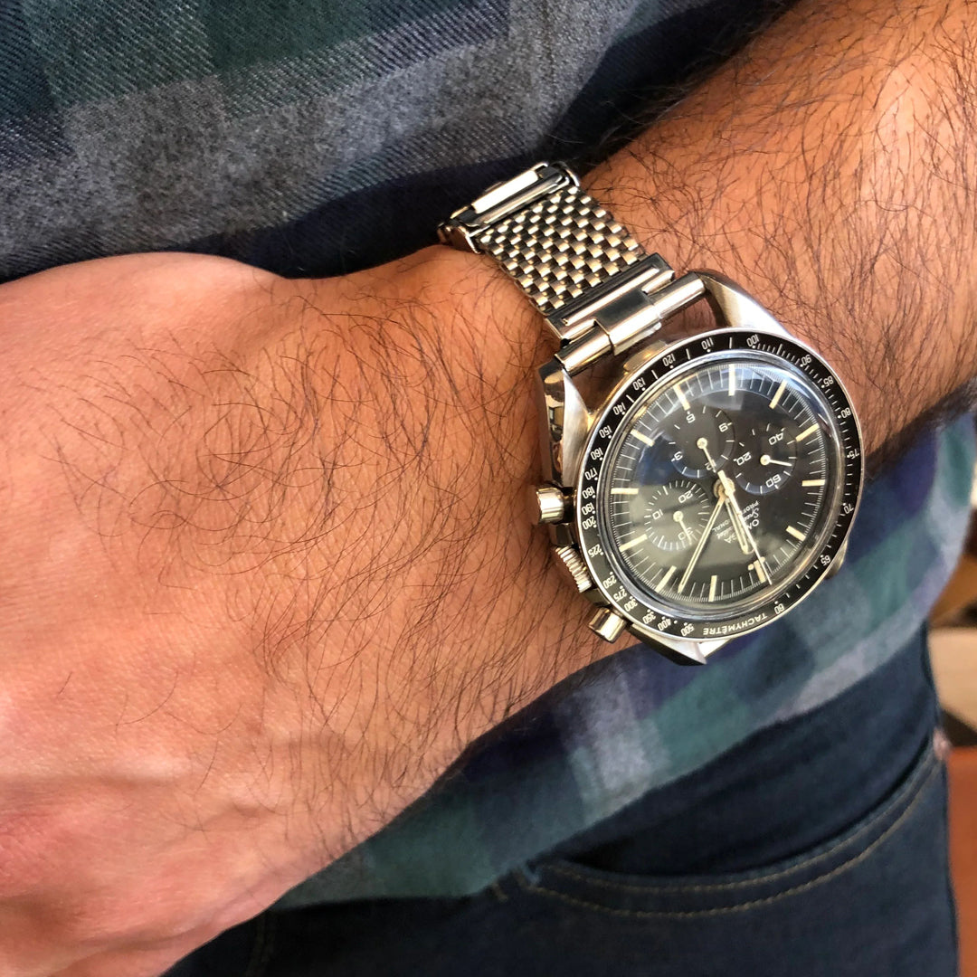 Forstner Komfit JB Mesh Watch Bracelet - Straight Ends