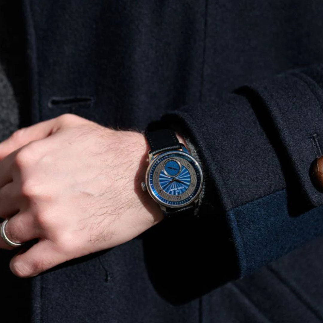 Petite Seconde Guilloché Anthracite Blue
