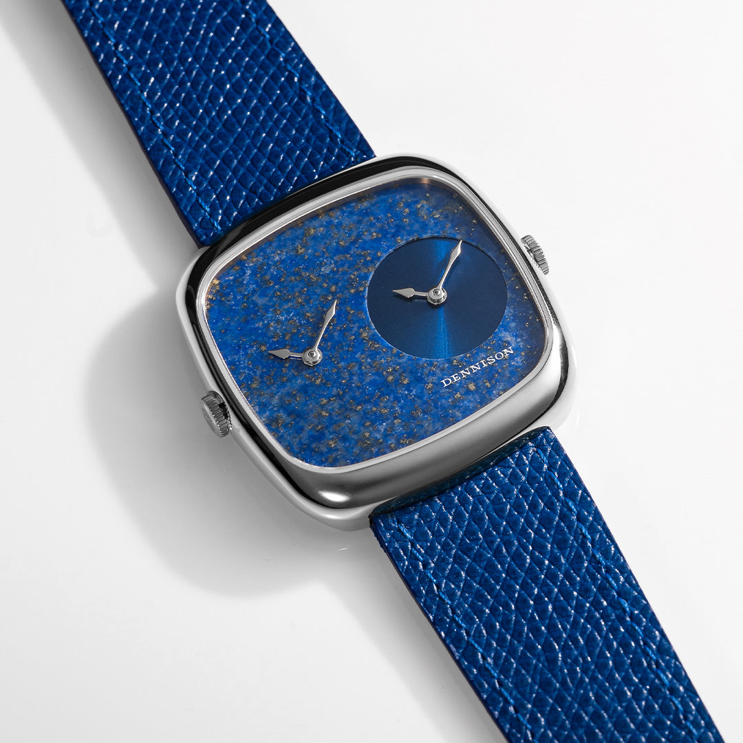 ALD Dual Time – Lapis Lazuli – Blue Sunray In Gold