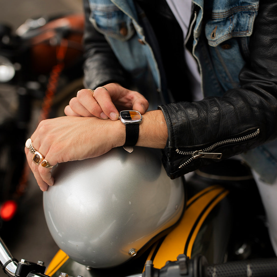 ALD Dual Time - Tiger’s eye–Marble In Gold