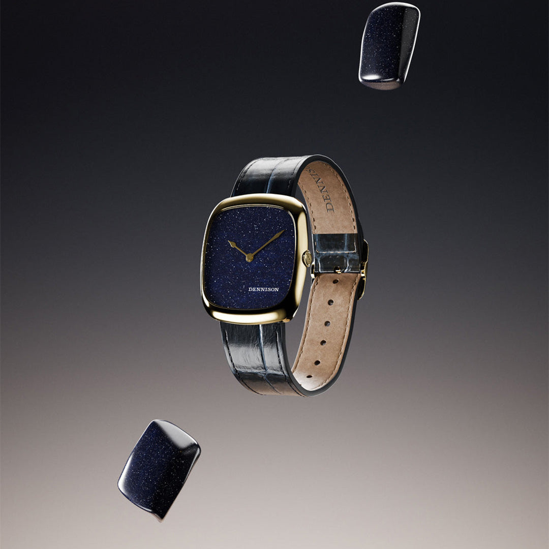 Midnight Aventurine in Gold