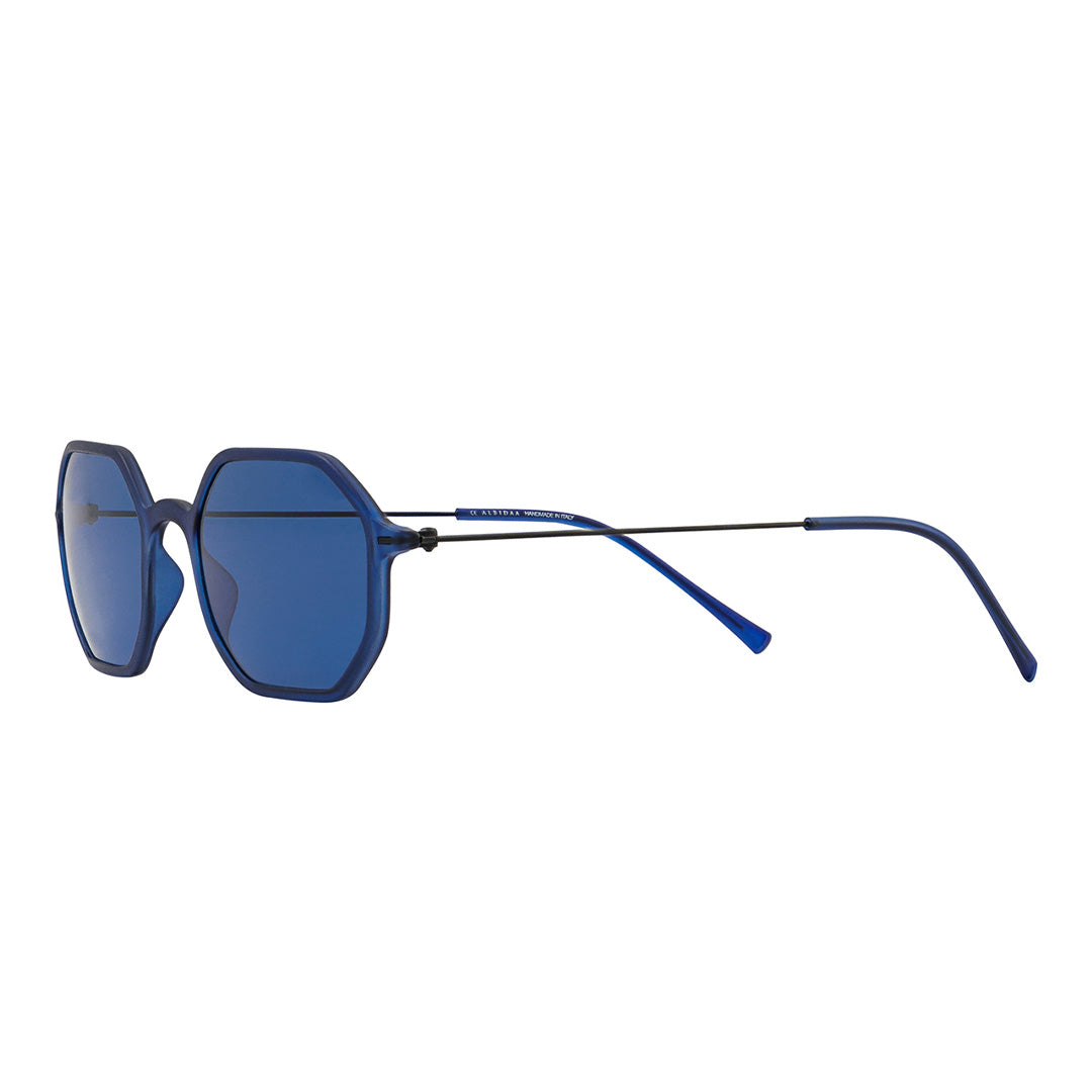 Matte Dark Blue Sunglasses - Octagonal