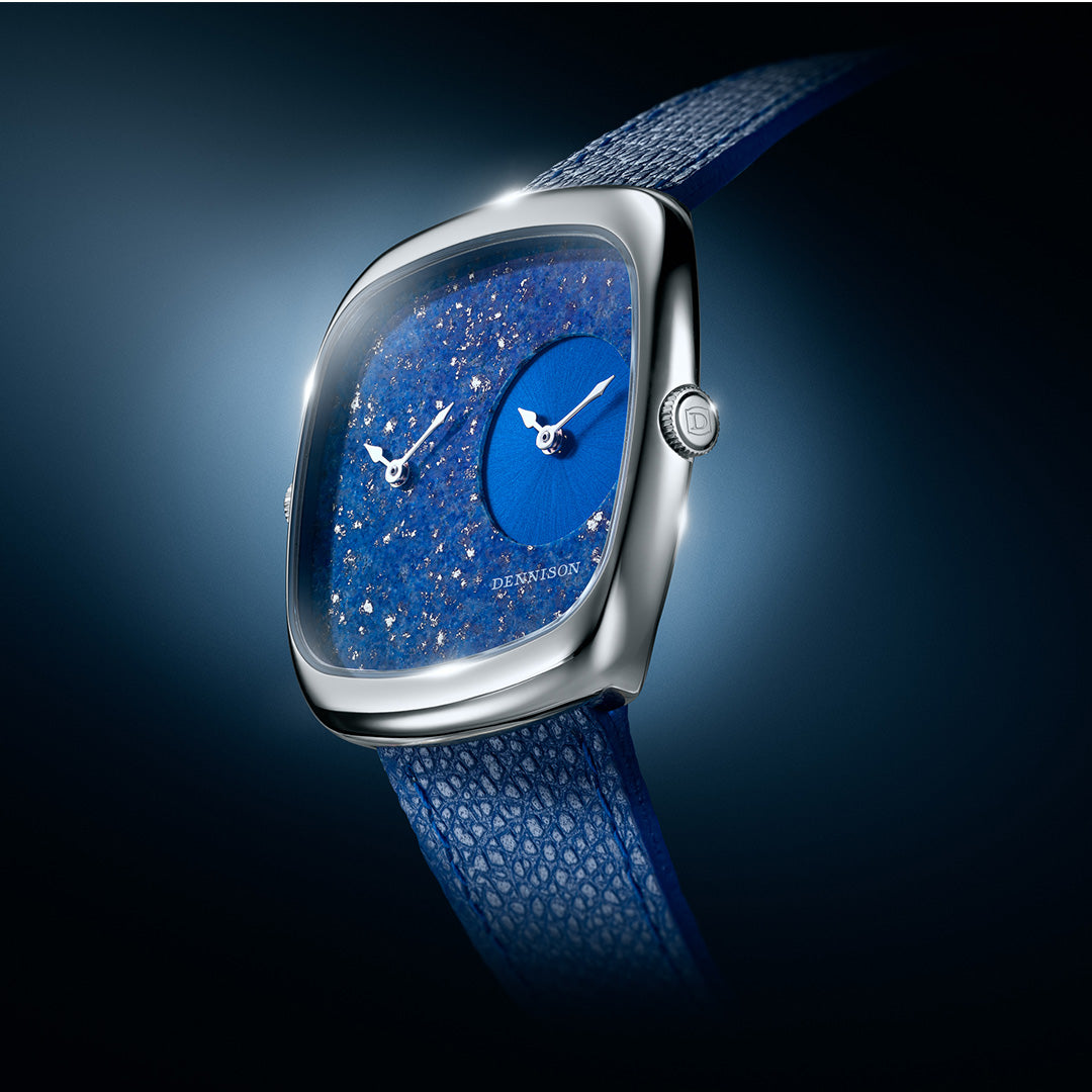 ALD Dual Time – Lapis Lazuli – Blue Sunray In Steel