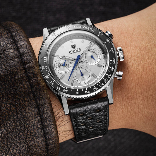 Chronoking Mecaquartz Racing Grey - Black Rubber Strap