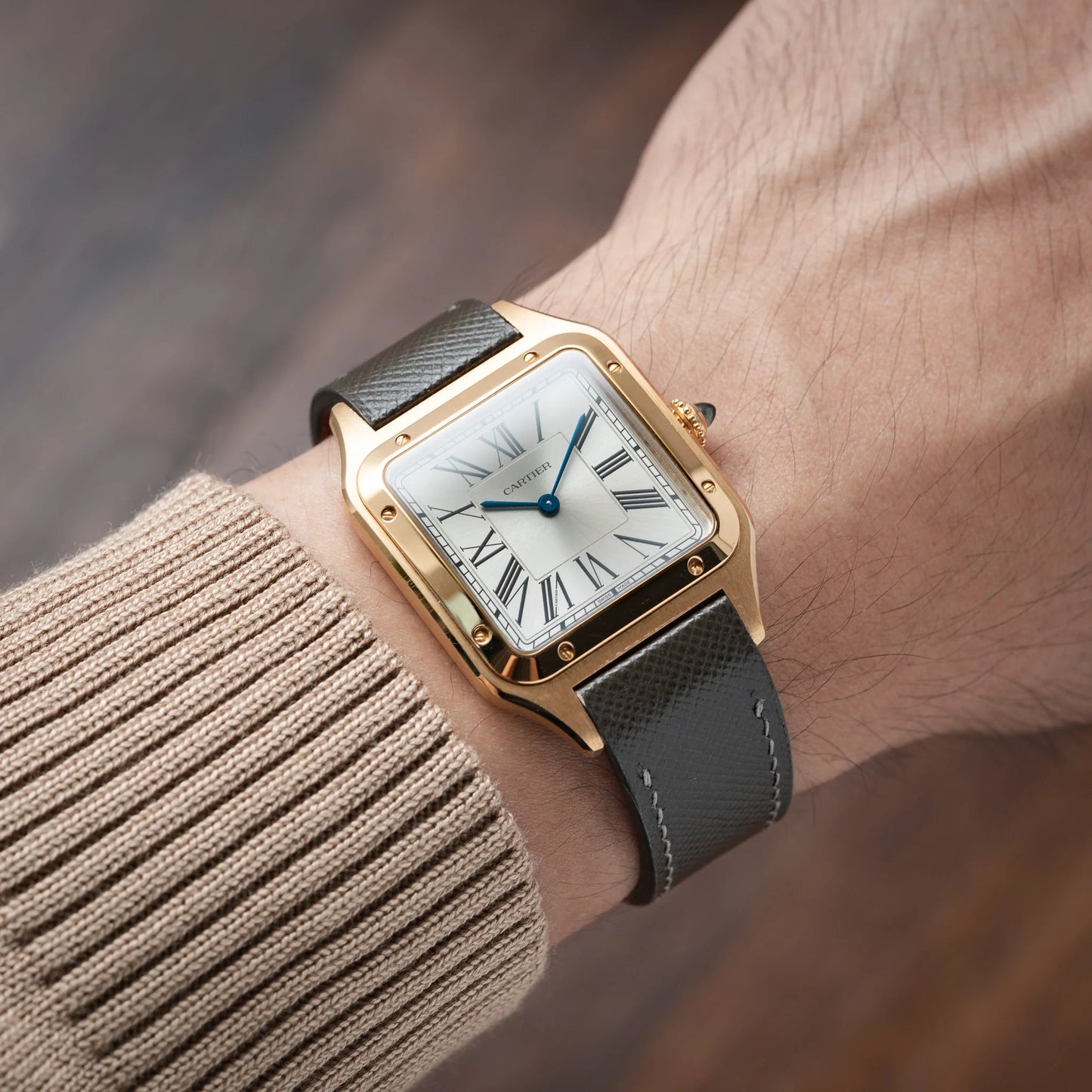 Grey Saffiano - Santos-Dumont Strap
