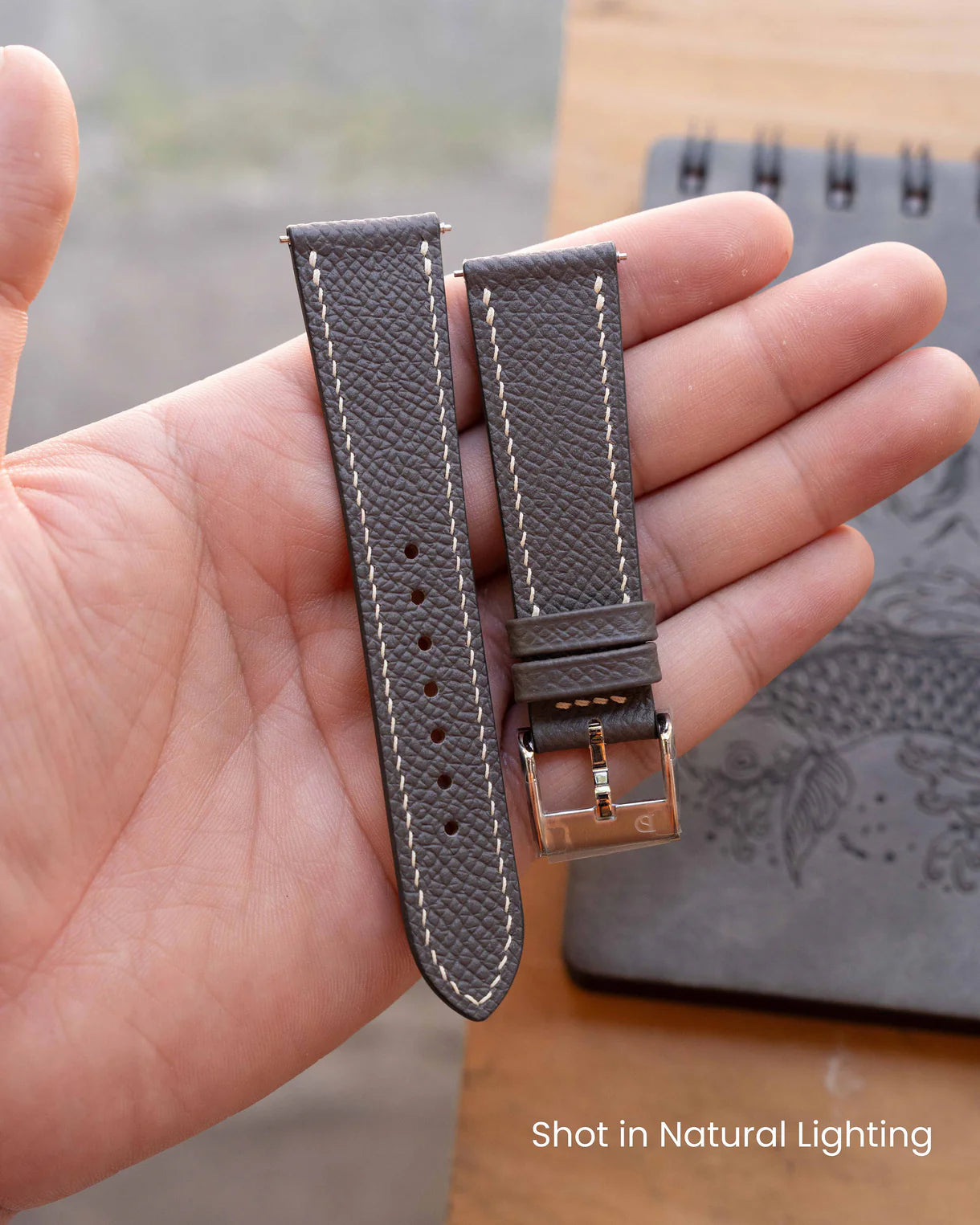 Tinware Grey Epsom Slim Strap
