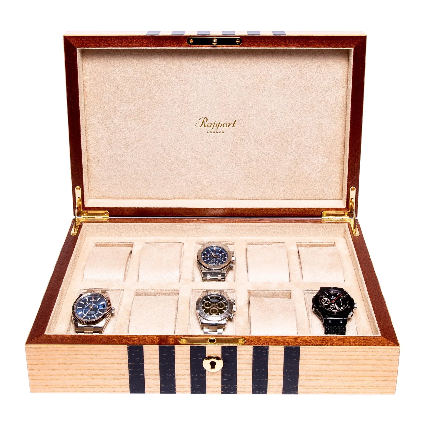 Labyrinth 10 Watch Collector Box - Beige