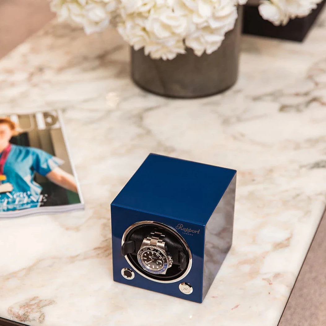 EVO Cube 1 Watch Winder Digital - Admiral Blue