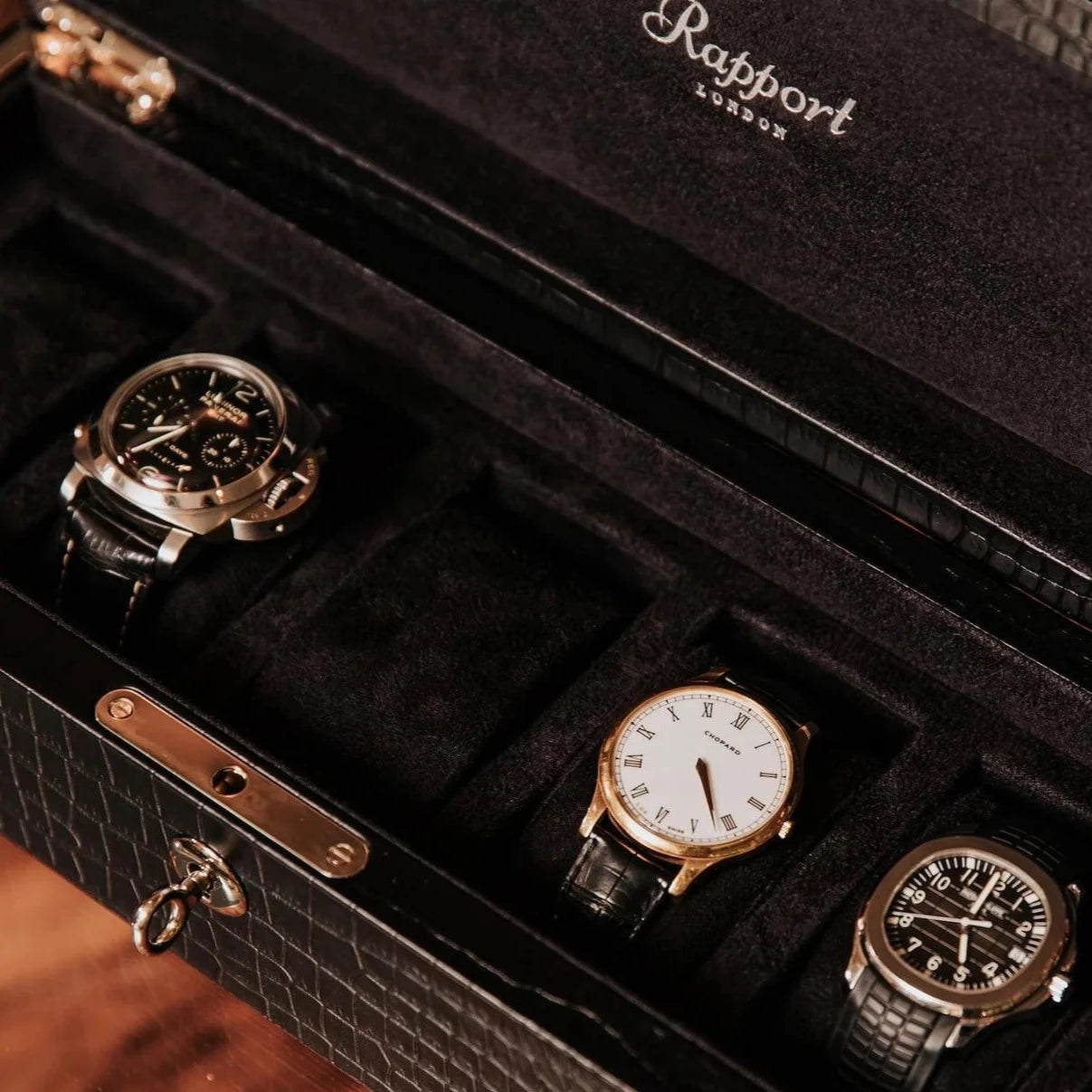 Brompton 5 Watch Collector Box - Black