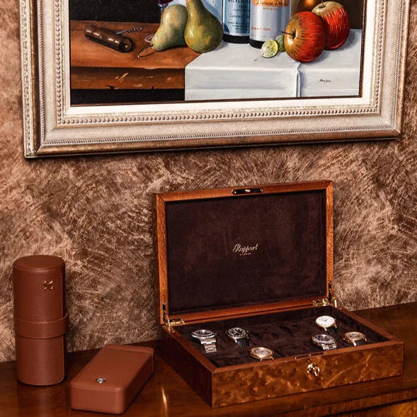Heritage 10 Watch Collector Box - Burr Walnut