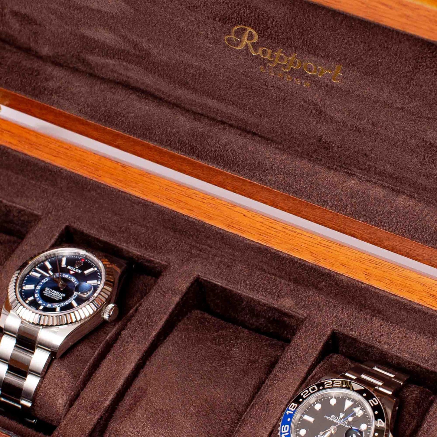 Heritage 5 Watch Collector Box - Burr Walnut