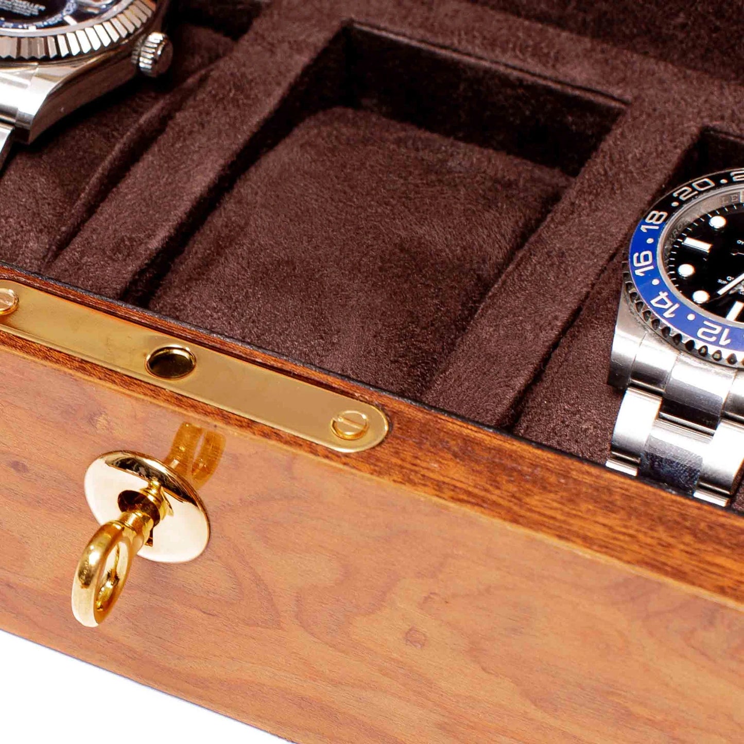 Heritage 5 Watch Collector Box - Burr Walnut